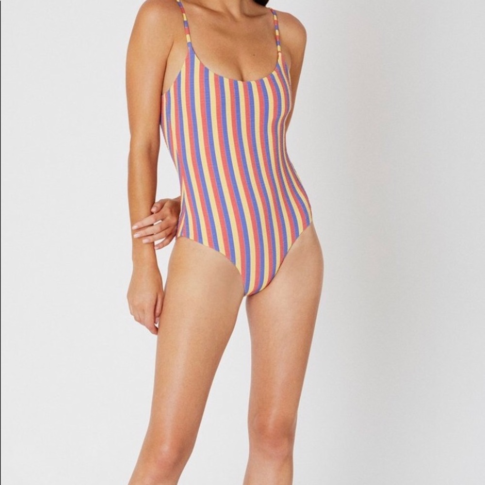 Onia Gabriella Smocking one piece swimsuit